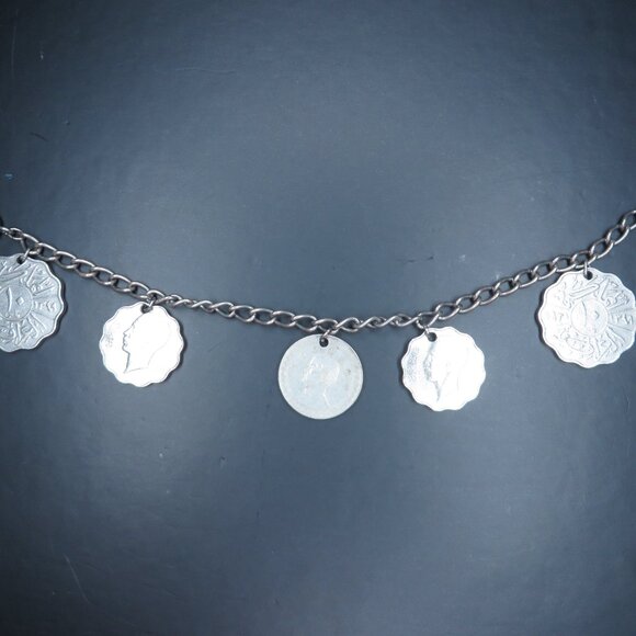1937 Iraq 10 Fils Coin Charm Bracelet - Picture 6 of 12